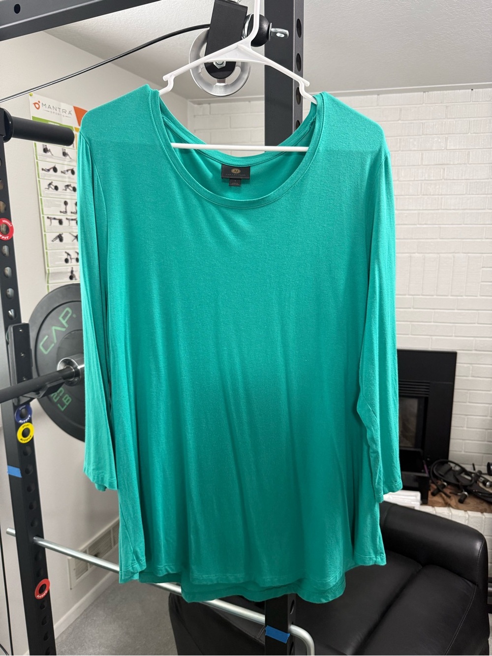 NWOT JM Collection Emerald Long Sleeve Top XL